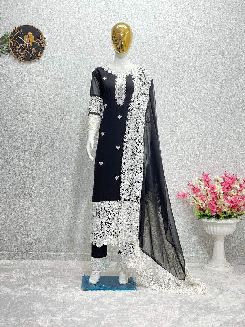 BP D NO 105 Georgette With Mirror Work Pakistani Salwar Suit Collection