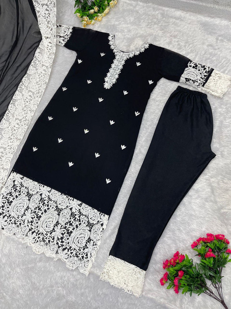 BP D NO 105 Georgette With Mirror Work Pakistani Salwar Suit Collection