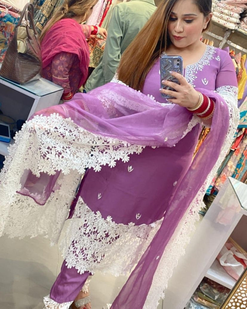 BP D NO 105 Georgette With Mirror Work Pakistani Salwar Suit Collection