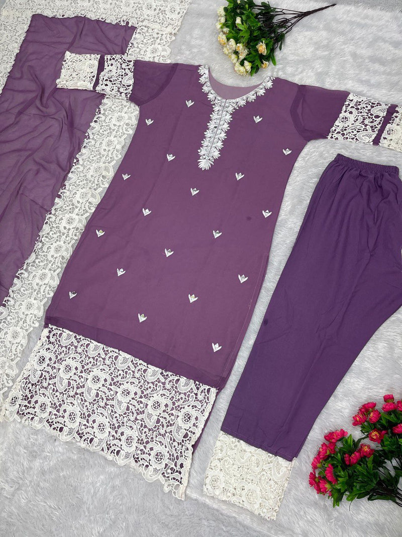 BP D NO 105 Georgette With Mirror Work Pakistani Salwar Suit Collection