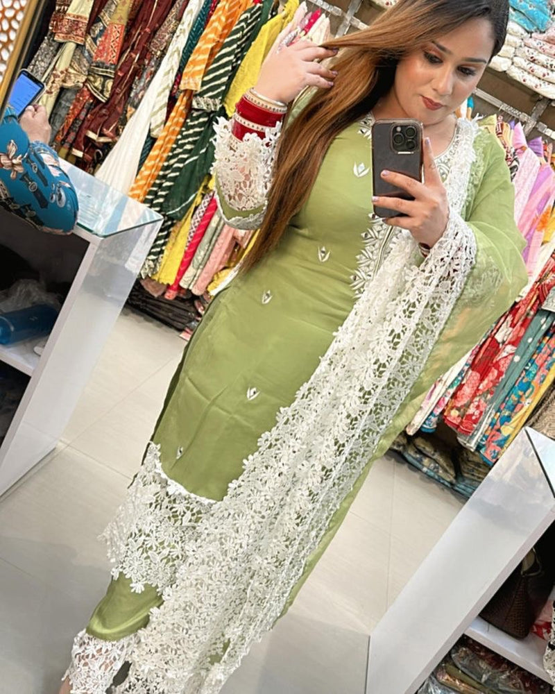 BP D NO 105 Georgette With Mirror Work Pakistani Salwar Suit Collection