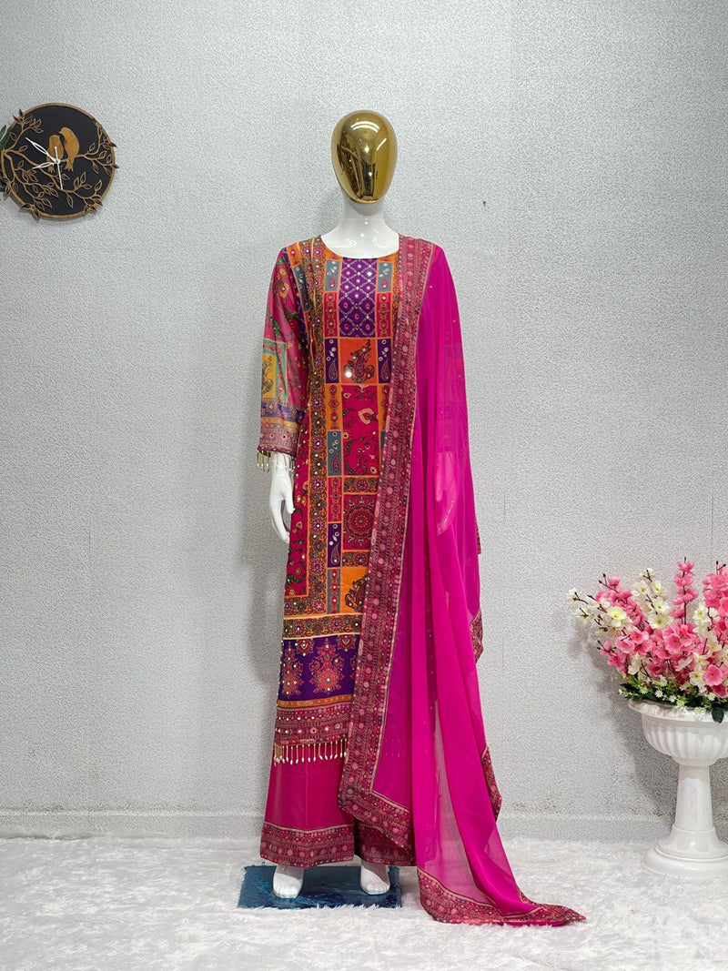 BP D NO 133 Fox Georgette With Kodi Less Designer Readymade Suit Collection