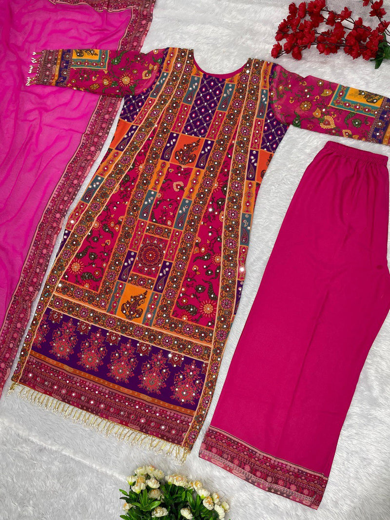 BP D NO 133 Fox Georgette With Kodi Less Designer Readymade Suit Collection