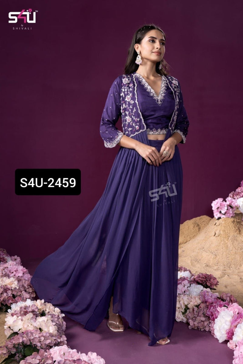 S4u Shivali Dno 2459 Fancy Stylish Party Wear Designer Kurti