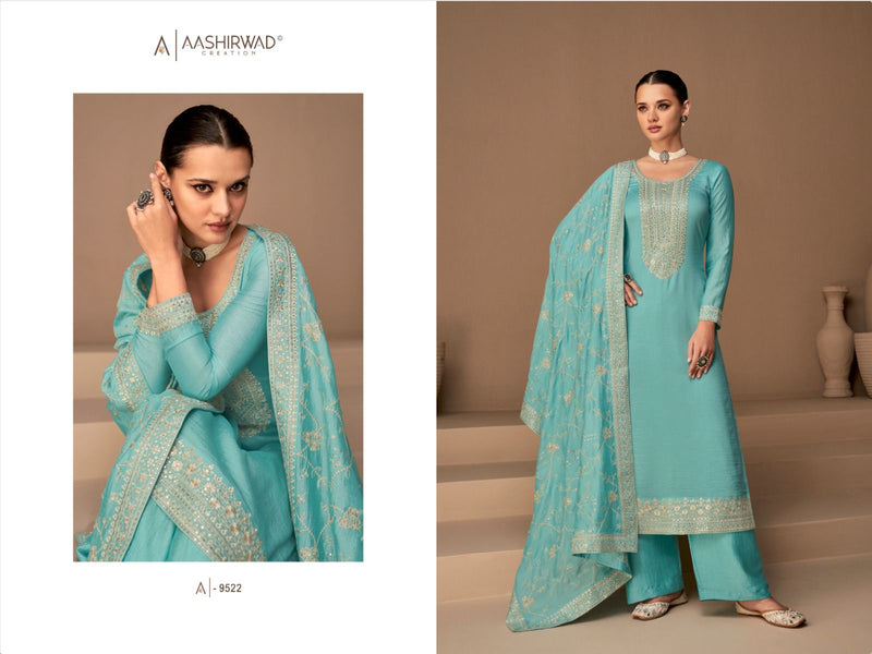 Aashirwad Creation Dhaga Premium Silk With Fancy Designer Work Suits