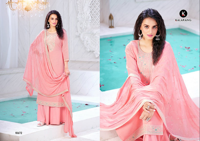 Kalarang Fashion Bhavini Viscose Cotton Heavy Work Fancy Designer Salwar Kameez