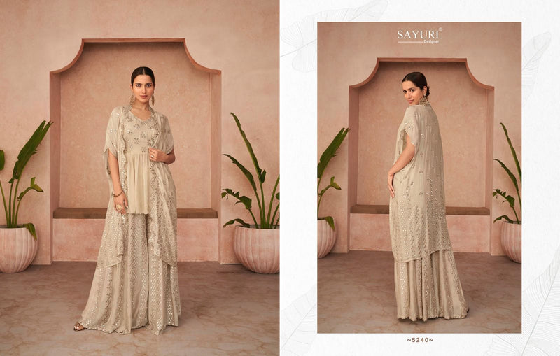 Sayuri Designer Trendy Georgette With Heavy Modern Designer Ready Made Suits