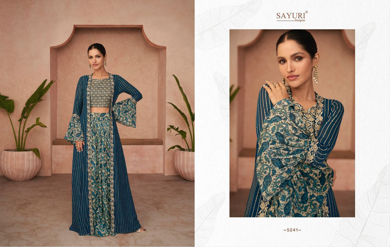 Sayuri Designer Trendy Georgette With Heavy Modern Designer Ready Made Suits