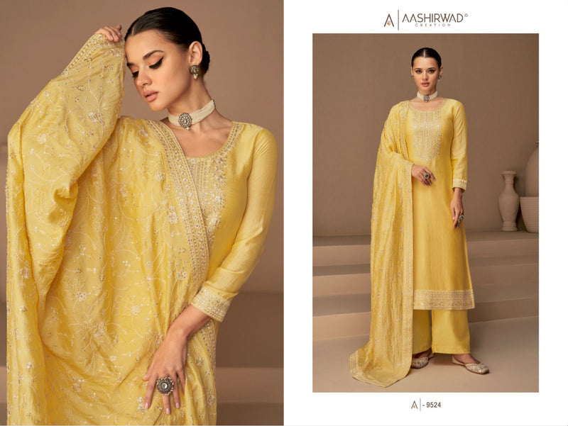 Aashirwad Creation Dhaga Premium Silk With Fancy Designer Work Suits