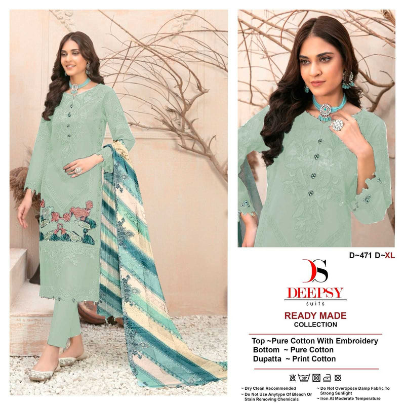 Shree Fabs 471 Abcd Cotton With Embroidery Stiched Heavy Designer Kurti Set
