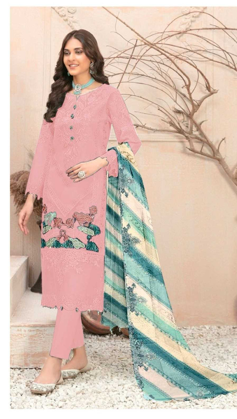 Shree Fabs 471 Abcd Cotton With Embroidery Stiched Heavy Designer Kurti Set