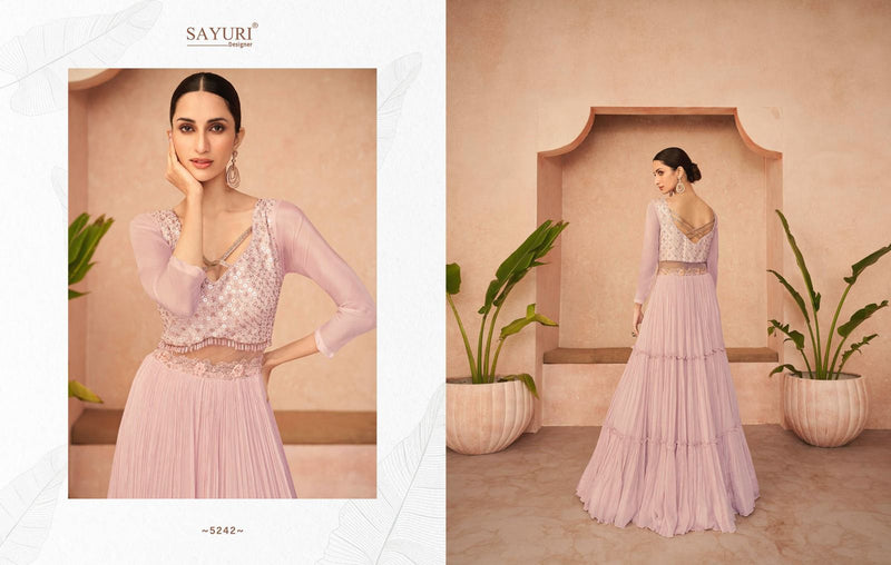 Sayuri Designer Trendy Georgette With Heavy Modern Designer Ready Made Suits
