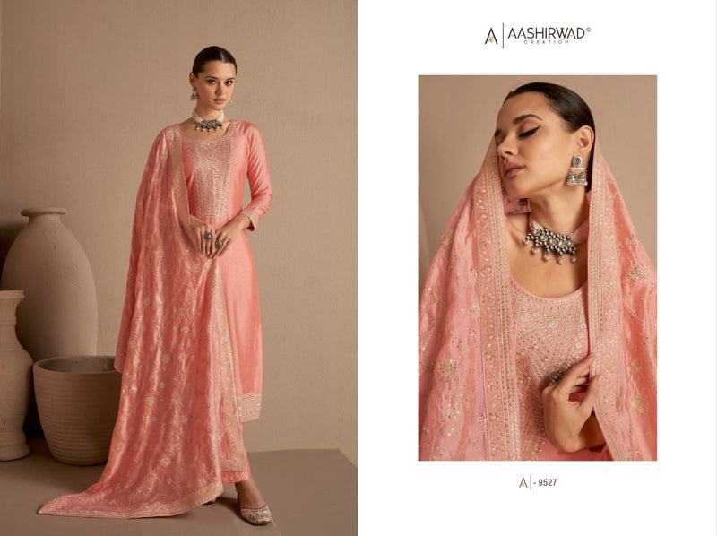 Aashirwad Creation Dhaga Premium Silk With Fancy Designer Work Suits