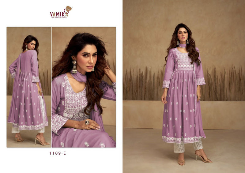 Vamika Aadhira Vol 7 Rayon Heavy Lakhnawi Embroidery Salwar Suit Collection