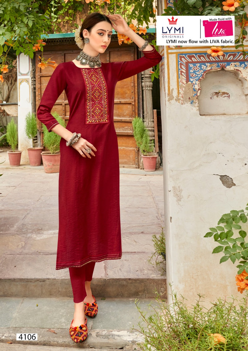 Rangoon Aaina Vol 4 Viscose With Fancy Embroidery Work Kurtis