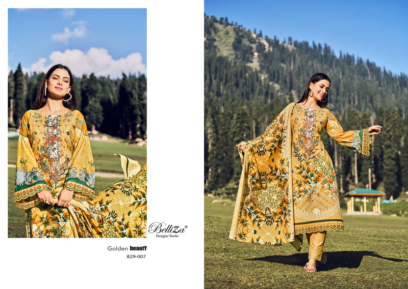 Belliza Designer Studio Aalia Cotton Digital Printed Embroidered Suit Collection