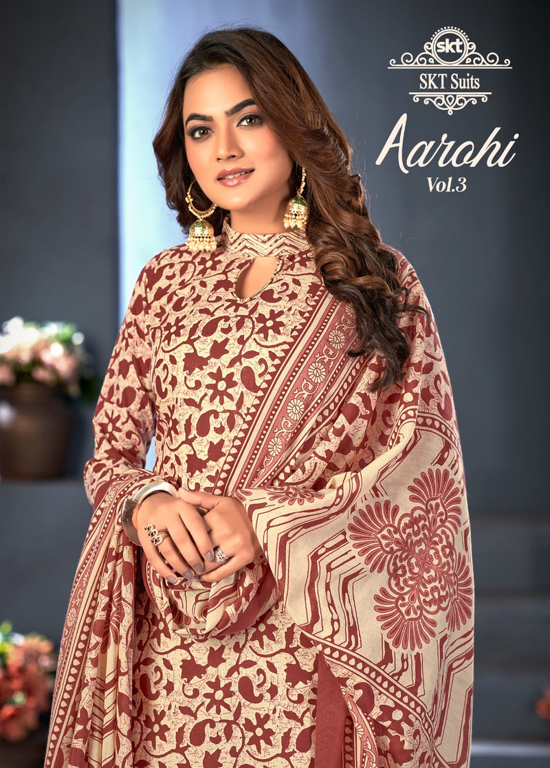 Skt Suits Aarohi Vol 3 Cotton Digital Printed Designer Salwar Kameez