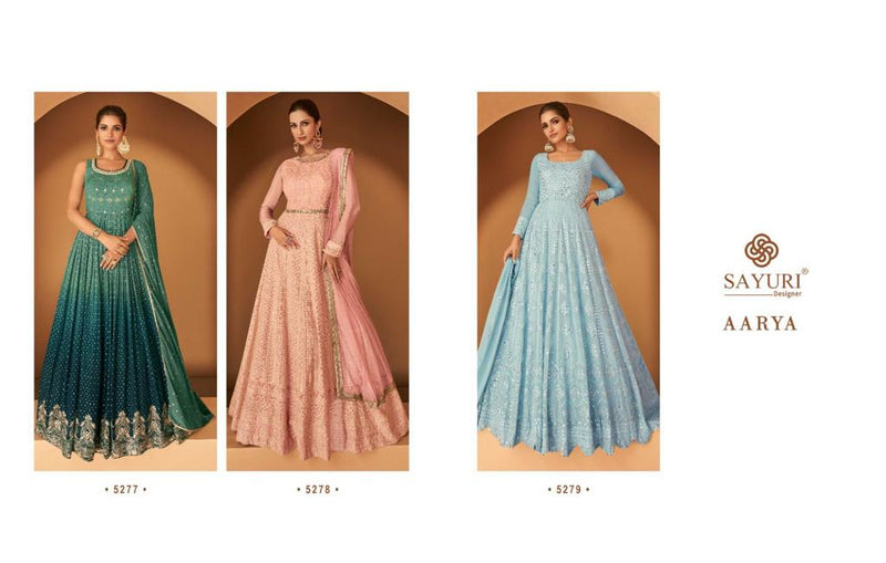 Sayuri Aariya Georgette Designer Fancy Suit With Dupatta