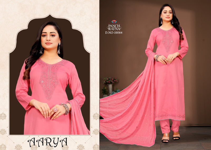 Panch Ratna Aarya Jam Silk With Sequence Embroidery Designer Unstitch Salwar Suits