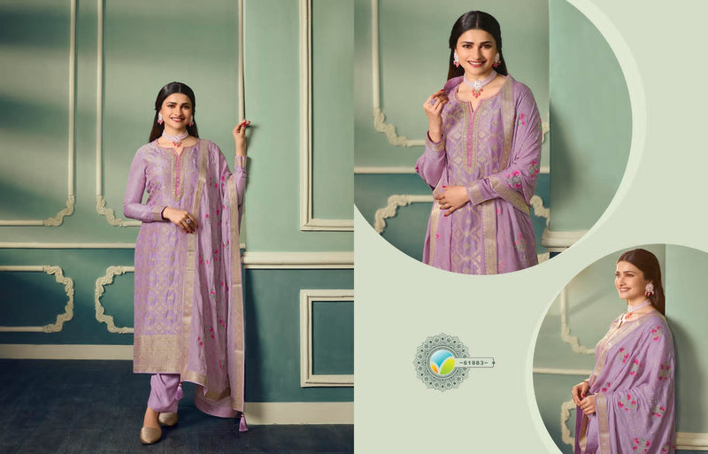 Vinay Fashion Kaseesh Aarzoo Vol 2 Dola Jacquard Zari Work Partywear Salwar Kameez