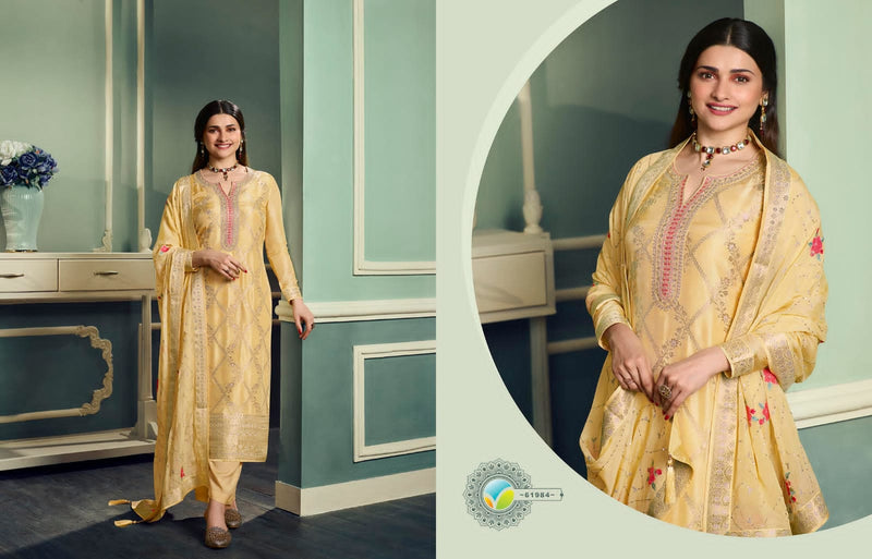 Vinay Fashion Kaseesh Aarzoo Vol 2 Dola Jacquard Zari Work Partywear Salwar Kameez