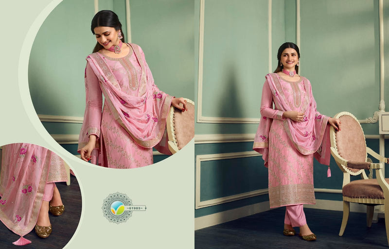 Vinay Fashion Kaseesh Aarzoo Vol 2 Dola Jacquard Zari Work Partywear Salwar Kameez