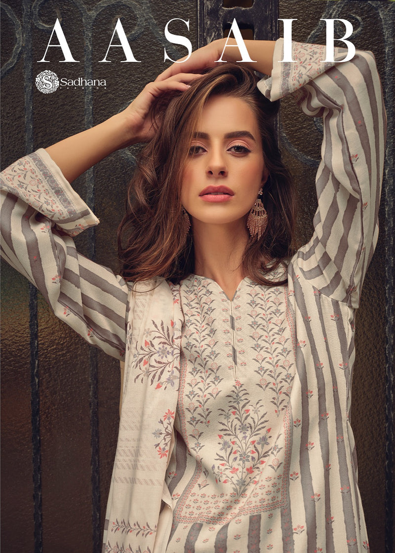 Sadhna Fashion Aasaib Pashmina With Digital Print Winter Wear Suit Collection