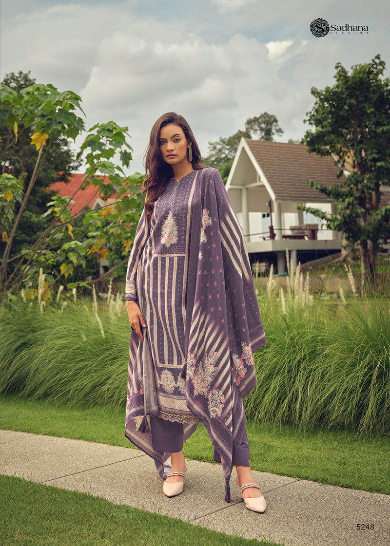 Sadhna Fashion Aasaib Pashmina With Digital Print Winter Wear Suit Collection
