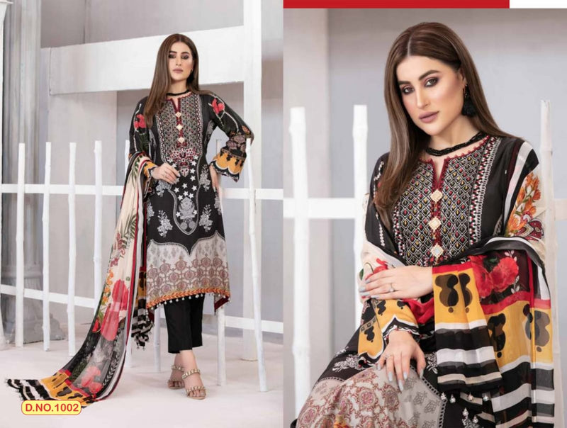Agha Noor Aayat Vol 1 Lawn Cotton Digital Printed Fancy Salwar Kameez