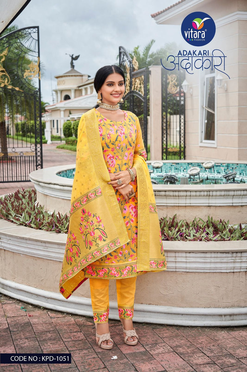 Vitara Fashion Adhakari Pick And Choose Viscose Designer Salwar Suit