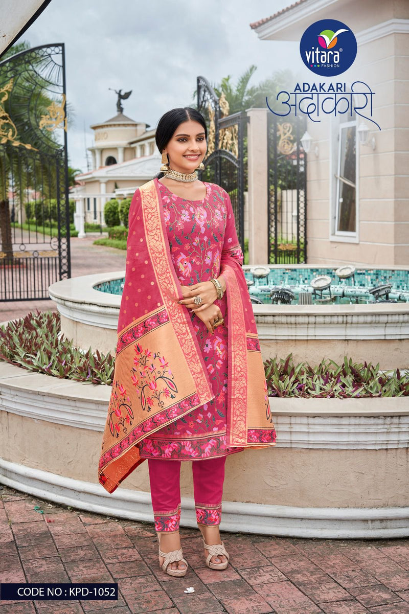Vitara Fashion Adhakari Pick And Choose Viscose Designer Salwar Suit