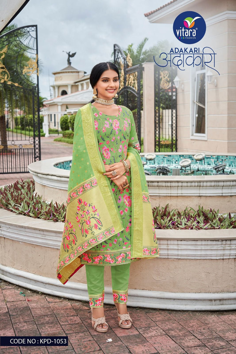 Vitara Fashion Adhakari Pick And Choose Viscose Designer Salwar Suit