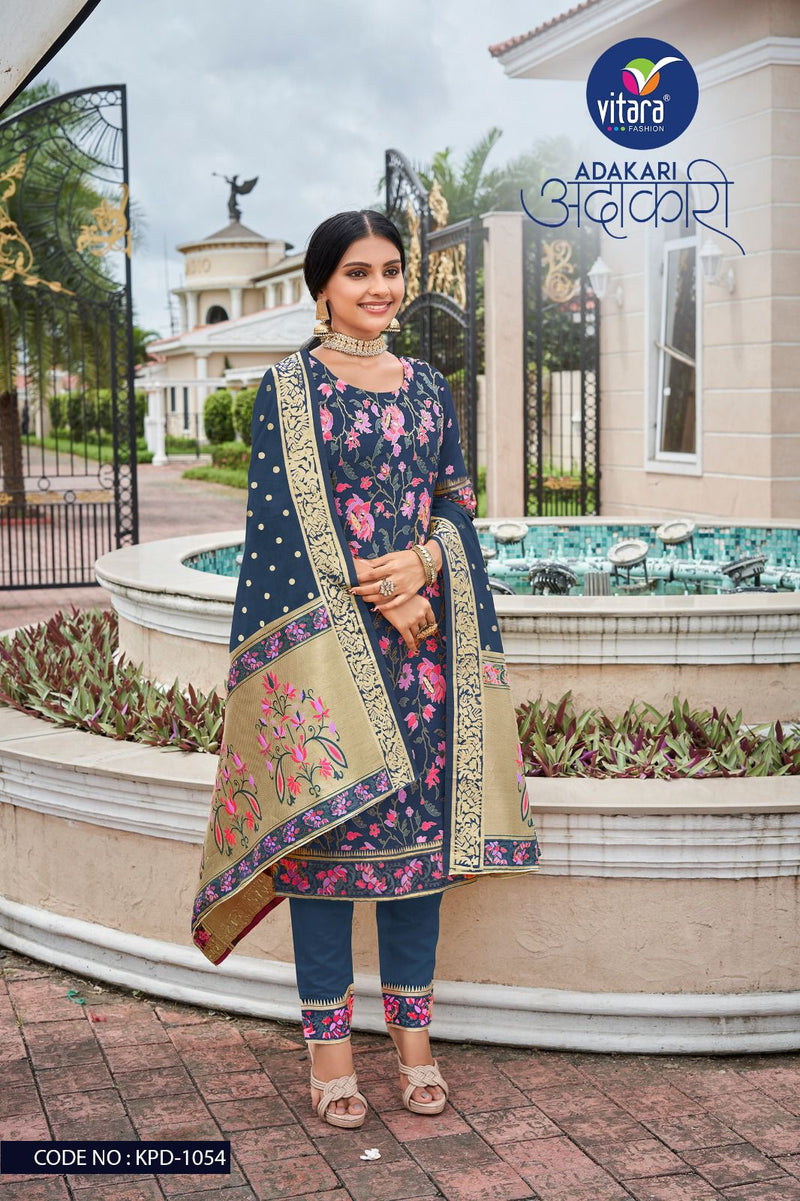 Vitara Fashion Adhakari Pick And Choose Viscose Designer Salwar Suit