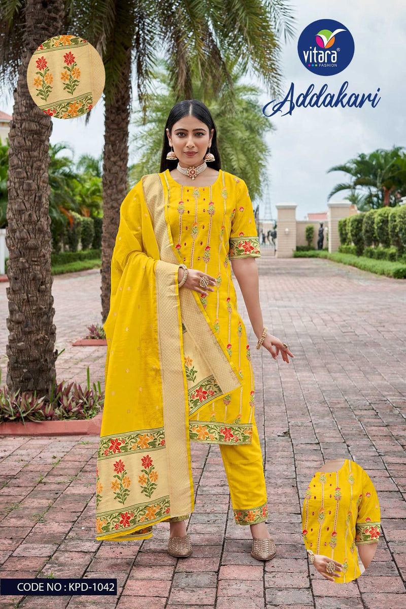 Vitara Fashion Adhakari Pick And Choose Viscose Designer Salwar Suit