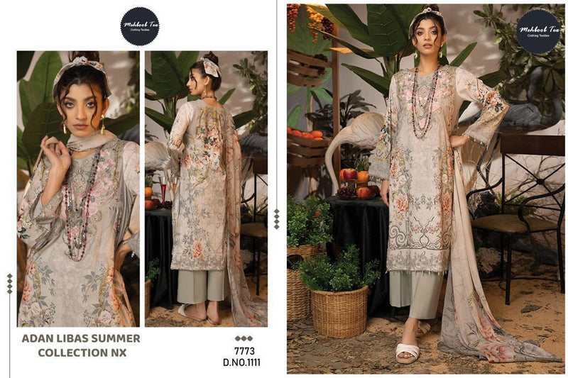 Mehboob Tex Adan Libaas Summer Nx Cotton Print With Fancy Patch Embroidery Designer Salwar Kameez