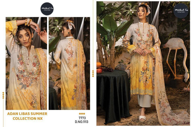 Mehboob Tex Adan Libaas Summer Nx Cotton Print With Fancy Patch Embroidery Designer Salwar Kameez