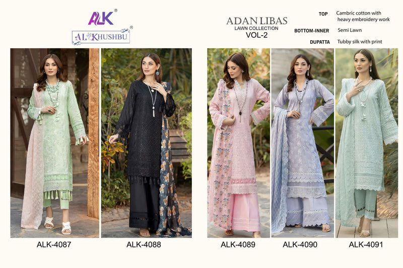 Al Khushbu Adan Libas Vol 2 Cotton With Heavy Embroidered Pakistani Suits