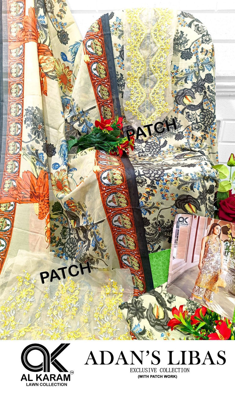 Al Karam Adans Libas Exclusive Collection Cotton Embroidery Suits