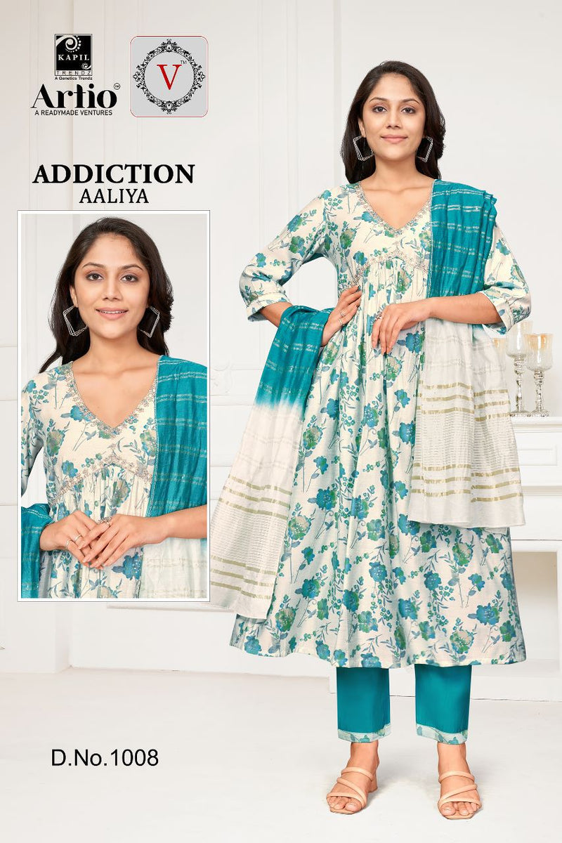 Kapil Trendz Addiaction Aaliya Modal Print Fancy Designer Aaliya Pattern Kurti Combo Set