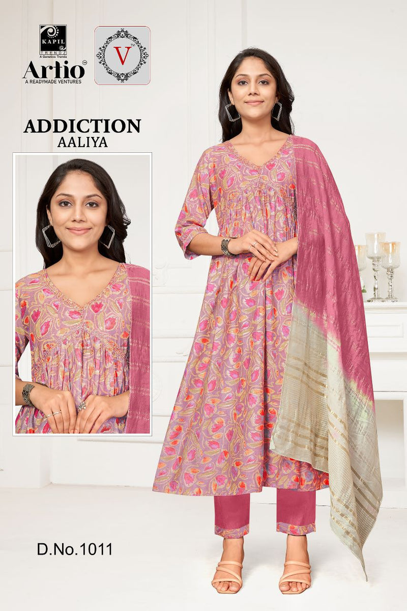 Kapil Trendz Addiaction Aaliya Modal Print Fancy Designer Aaliya Pattern Kurti Combo Set
