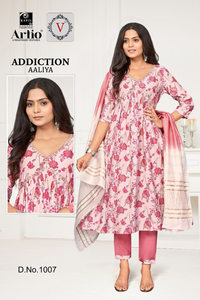 Kapil Trendz Addiaction Aaliya Modal Print Fancy Designer Aaliya Pattern Kurti Combo Set