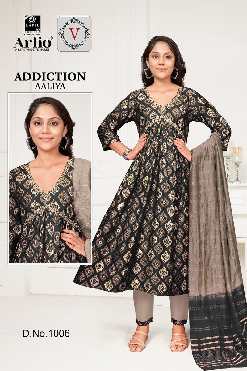 Kapil Trendz Addiaction Aaliya Modal Print Fancy Designer Aaliya Pattern Kurti Combo Set