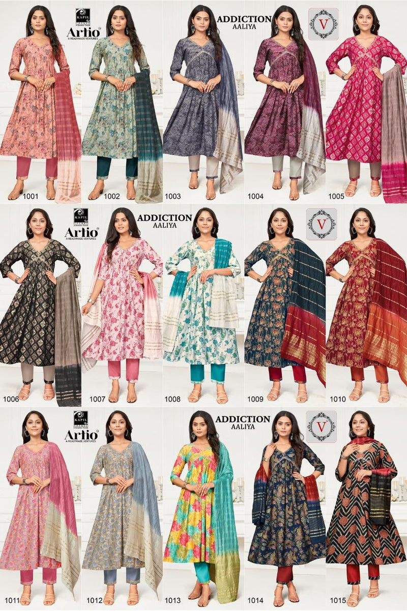 Kapil Trendz Addiaction Aaliya Modal Print Fancy Designer Aaliya Pattern Kurti Combo Set
