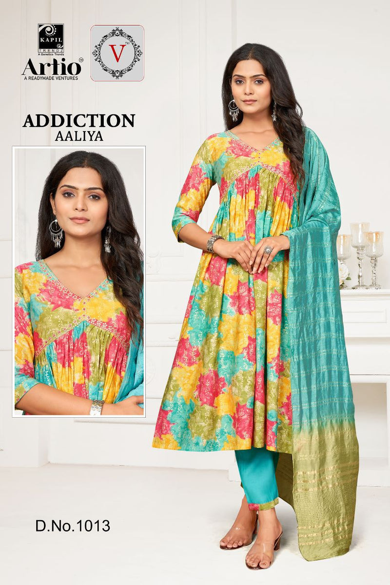 Kapil Trendz Addiaction Aaliya Modal Print Fancy Designer Aaliya Pattern Kurti Combo Set