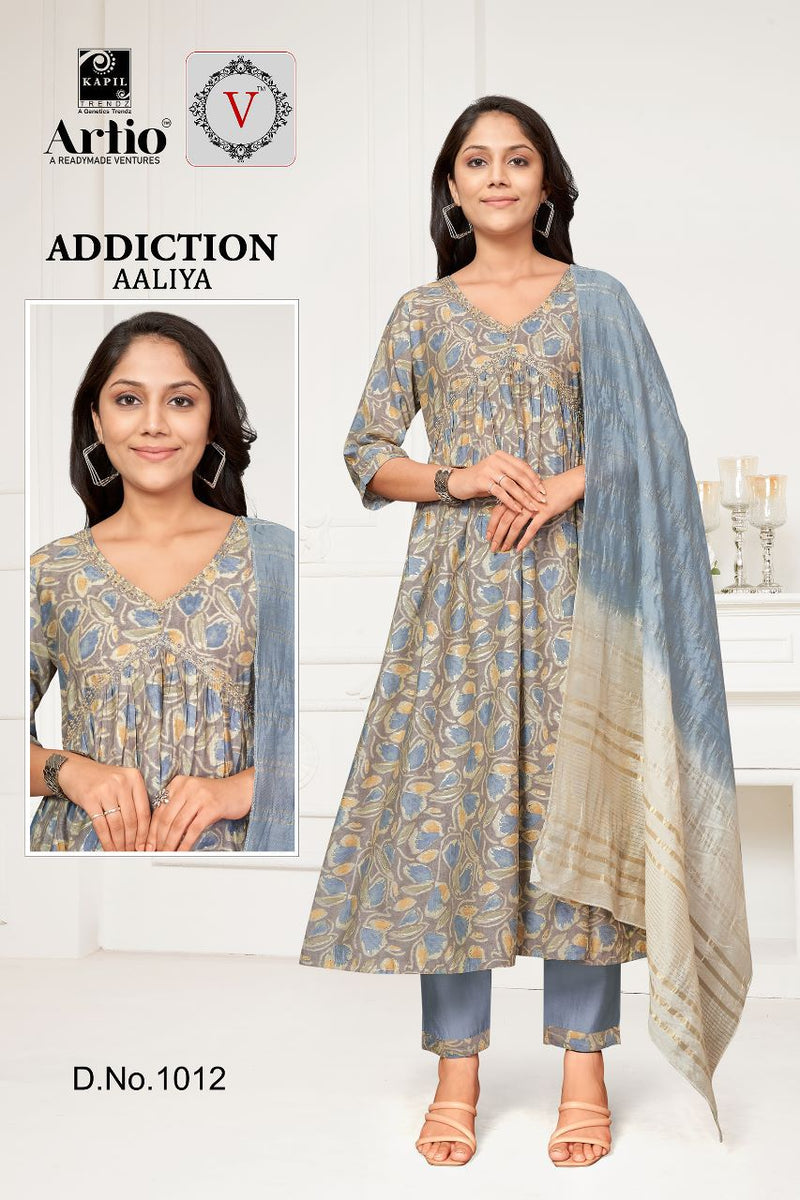 Kapil Trendz Addiaction Aaliya Modal Print Fancy Designer Aaliya Pattern Kurti Combo Set