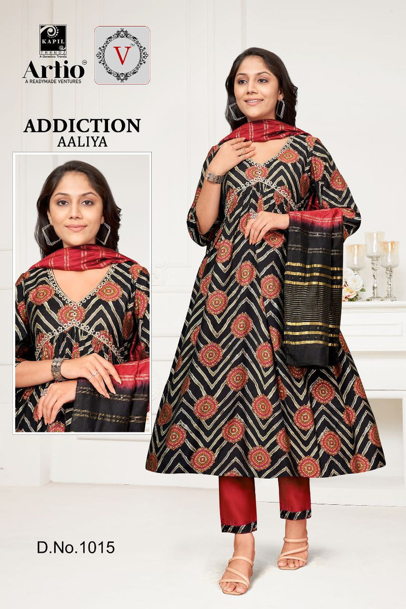 Kapil Trendz Addiaction Aaliya Modal Print Fancy Designer Aaliya Pattern Kurti Combo Set