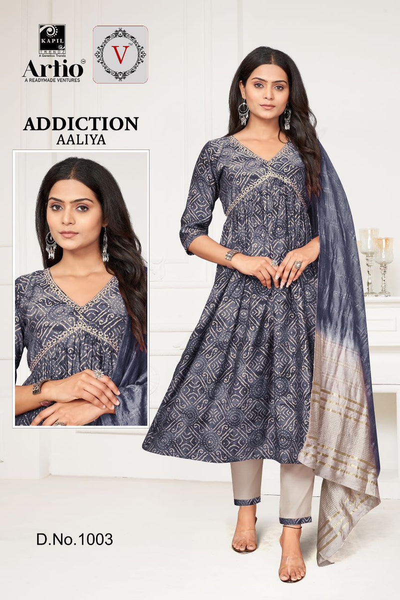 Kapil Trendz Addiaction Aaliya Modal Print Fancy Designer Aaliya Pattern Kurti Combo Set