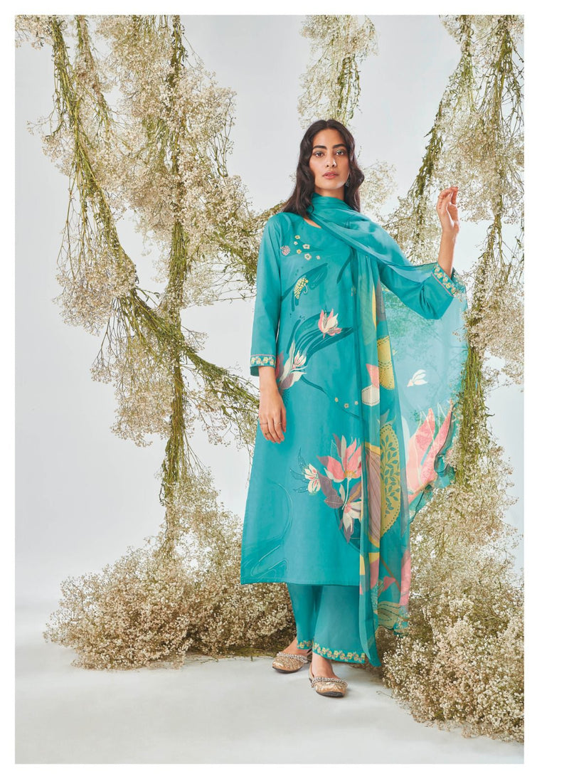 Ganga Adelia Cotton Printed With Hand Work Designer Salwar Suits