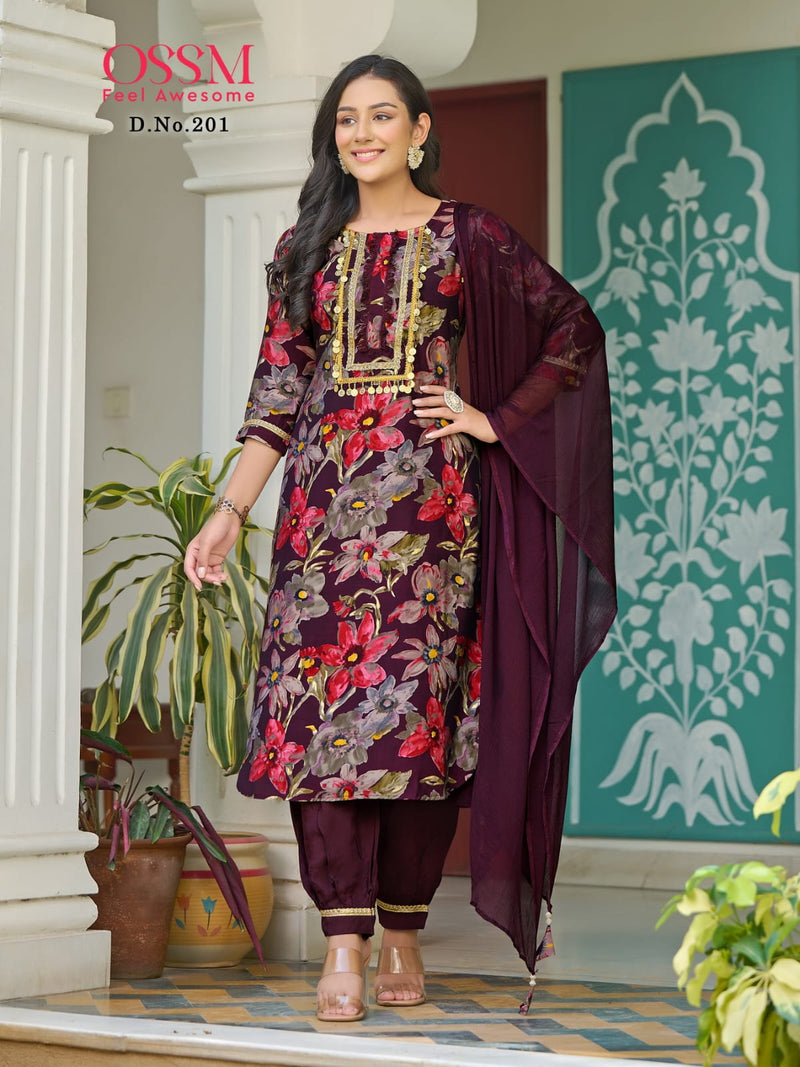 Ossm Afghani Vol 2 Modal Premium Chanderi Designer Exclusive Kurtis Collection