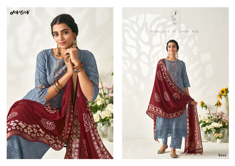 Jay Vijay Aimi Vol 2 Cotton With Fancy Embroidery Designer Suits